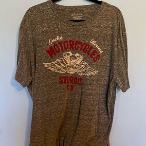 Lucky brand grey washed sturgis tshirt